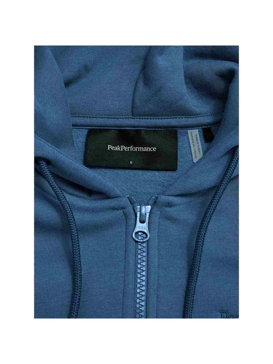 Bluza PEAK PERFORMANCE Original Small Logo Zip Hood Women niebieski
