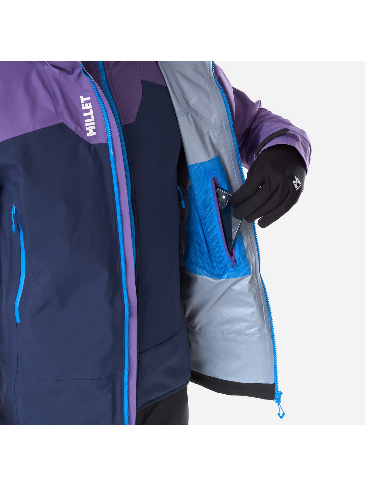 Kurtka męska MILLET M Kamet Gtx Jkt M fioletowa