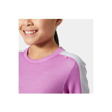 Bielizna dziecięca HELLY HANSEN Jr Lifa Merino Midweight Set kolor różowy
