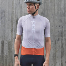 Koszulka rowerowa POC M’s ESSENTIAL ROAD LOGO - szary | pomarańczowy - Adventure Sports
