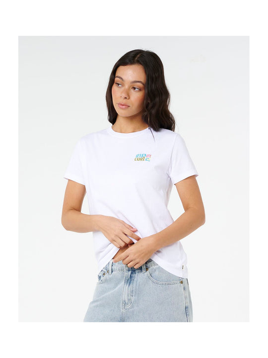 Koszulka damska RIP CURL Catalina Island Standard Tee biała
