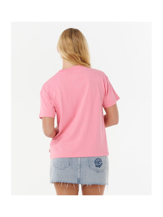 Koszulka RIP CURL SURF PUFF RELAXED TEE różowa
