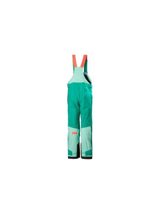 Spodnie narciarskie dziecięce HELLY HANSEN Jr Girl Stellar Bib Pant kolor zielony
