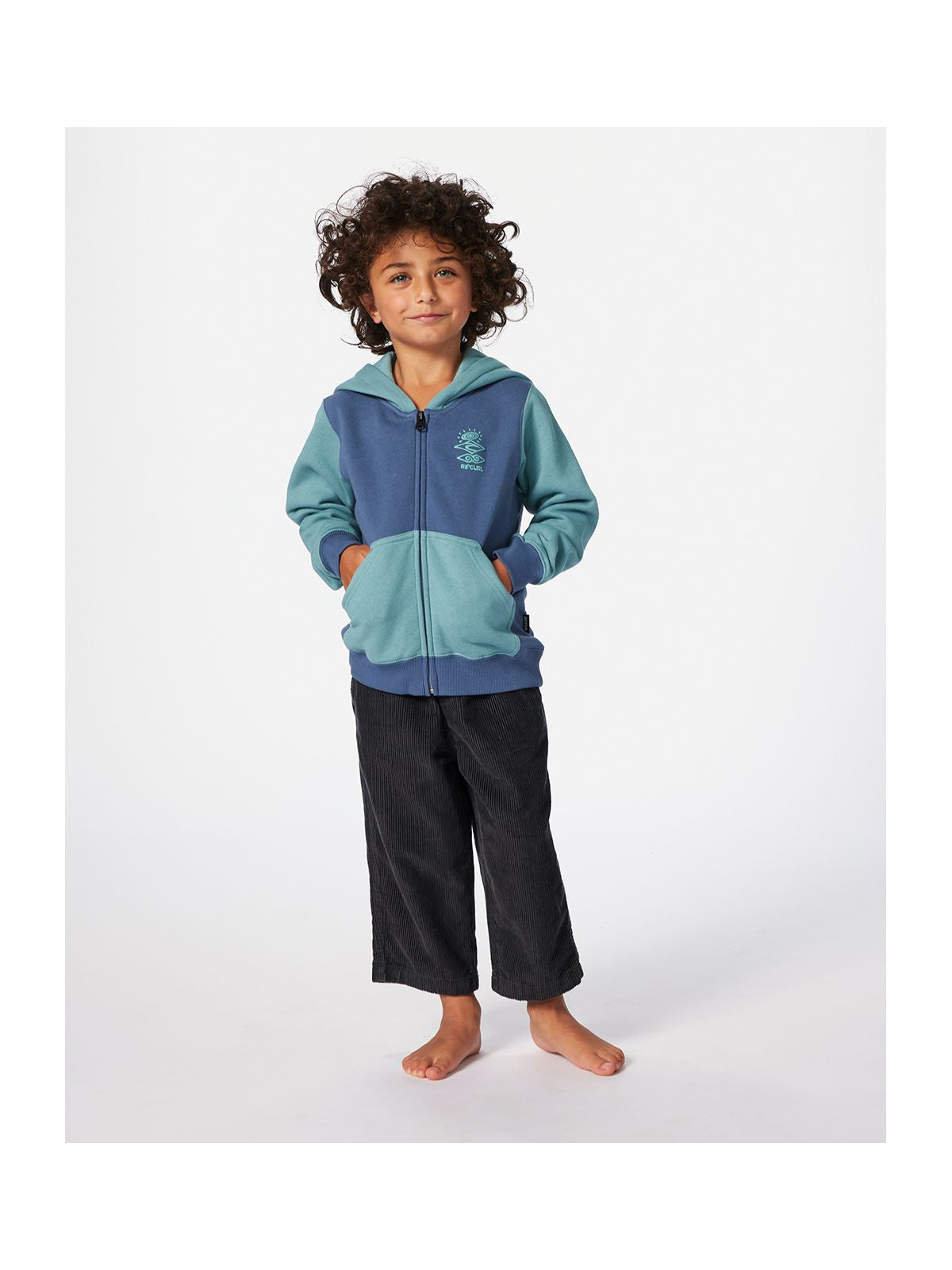 Bluza RIP CURL Grom Energy Z/T Hood - Boy niebieski