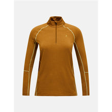 Koszulka Termiczna PEAK PERFORMANCE Magic Half Zip Wool-blend Baselayer Women brązowy
