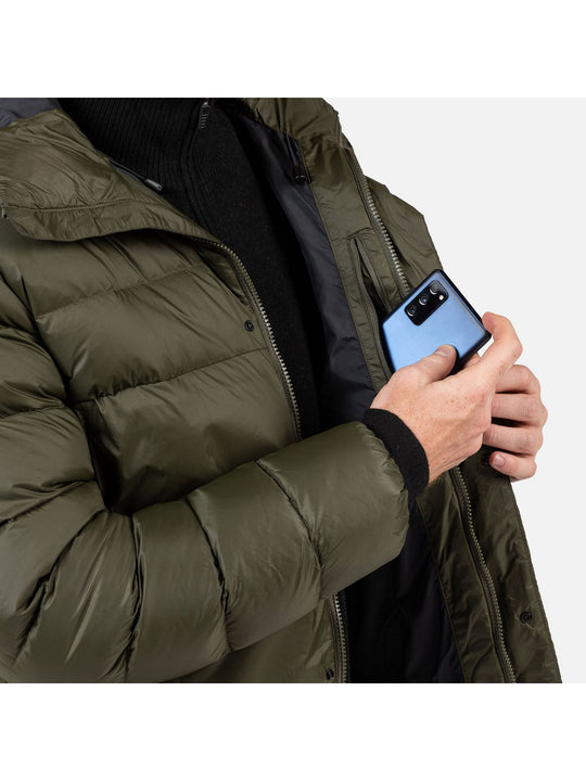 Kurtka męska ROSSIGNOL Aretu Down Hoodie Jkt zielona

