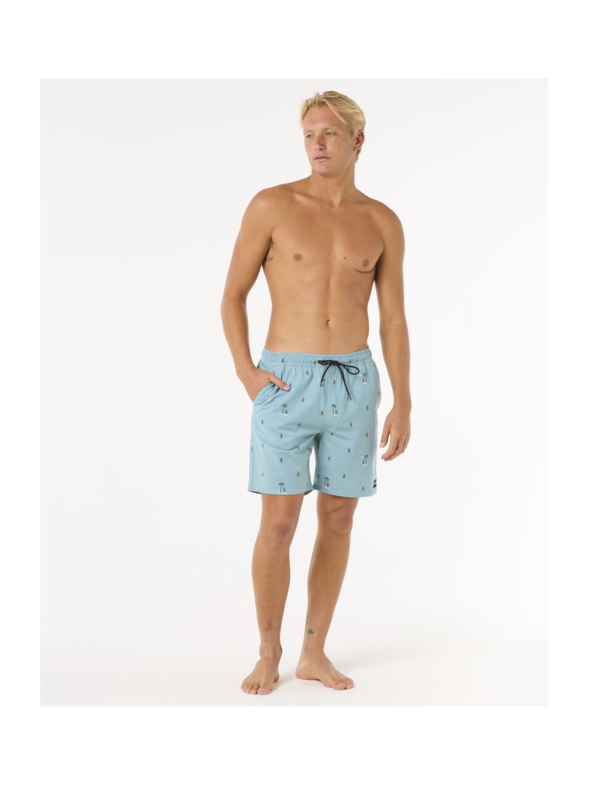 Szorty kąpielowe męskie RIP CURL Hula Breach Volley niebieskie