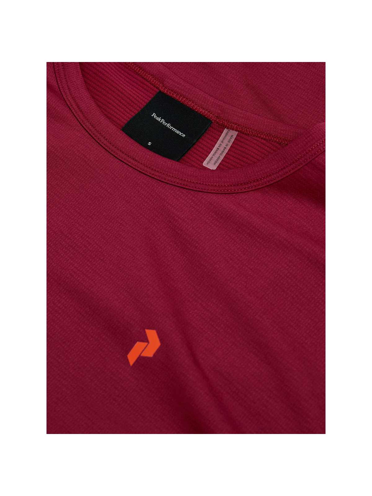 Koszulka PEAK PERFORMANCE Trail Shortsleeve Women bordowy