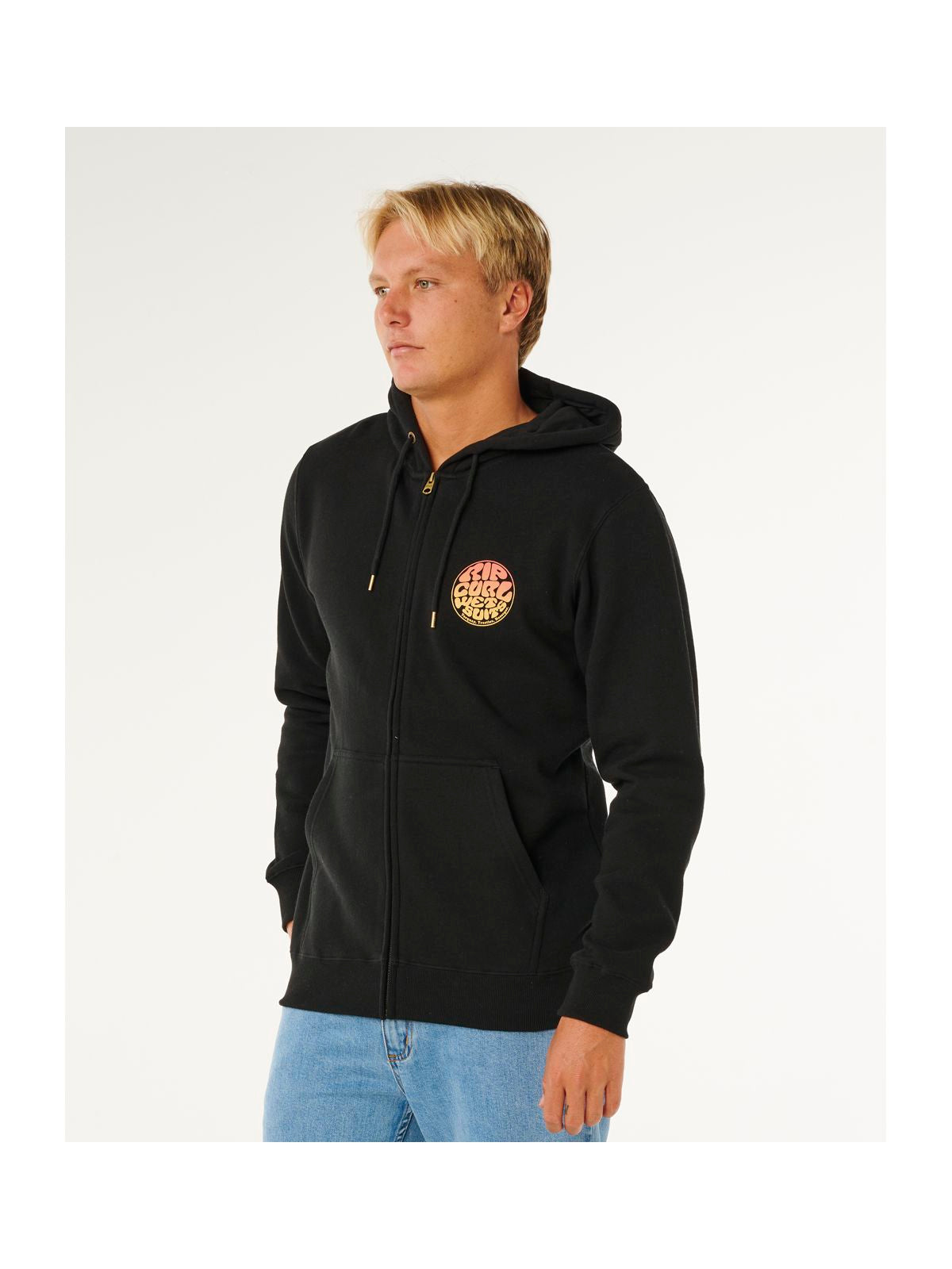 Bluza męska RIP CURL Wettie Passage Icon Zip Thru czarna