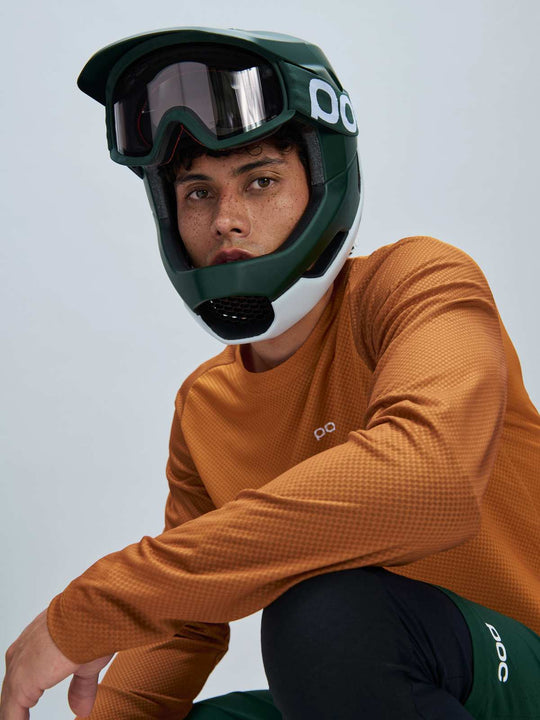 Kask rowerowy POC Otocon Race MIPS zielono biały
