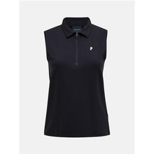 Koszulka PEAK PERFORMANCE W Comfort Zip SL Polo czarny - Adventure Sports
