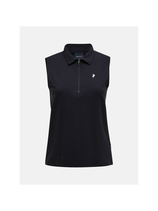 adventuresports koszulka-peak-performance-w-comfort-zip-sl-polo-czarny-g80194020-050 front
