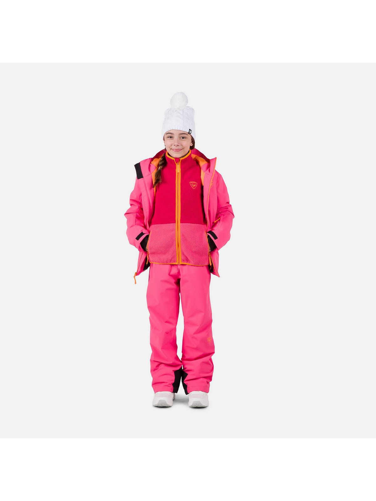 Bluza dziecięca ROSSIGNOL Jr Alltrack Fleece różowy