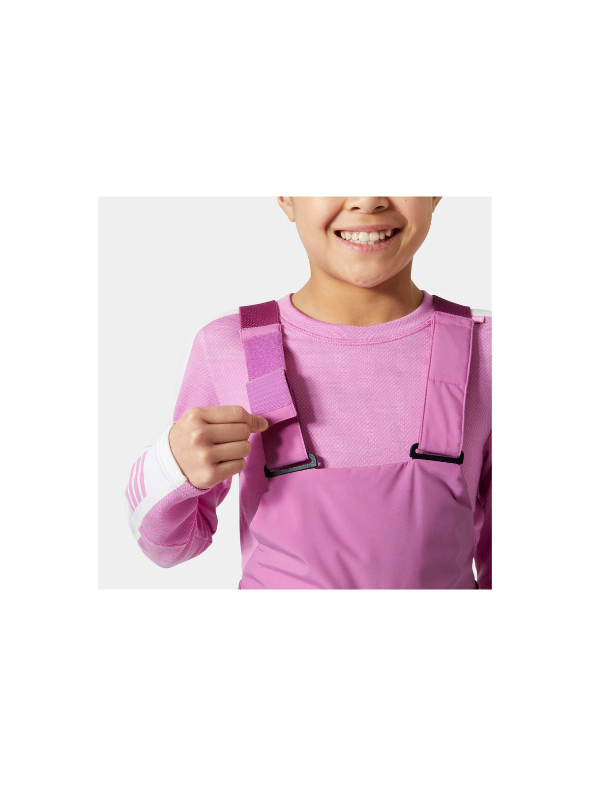 Spodnie narciarskie dziecięce HELLY HANSEN Jr Girl Stellar Bib Pant kolor różowy