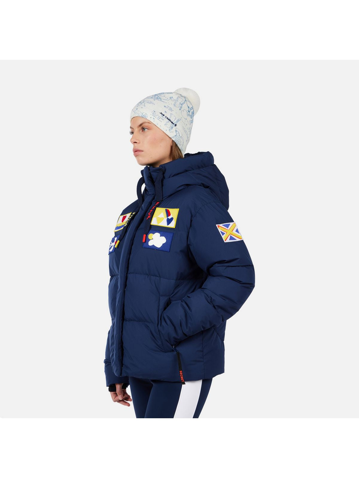 Kurtka narciarska damska ROSSIGNOL W JCC ALLSNOW DOWN JKT niebieska