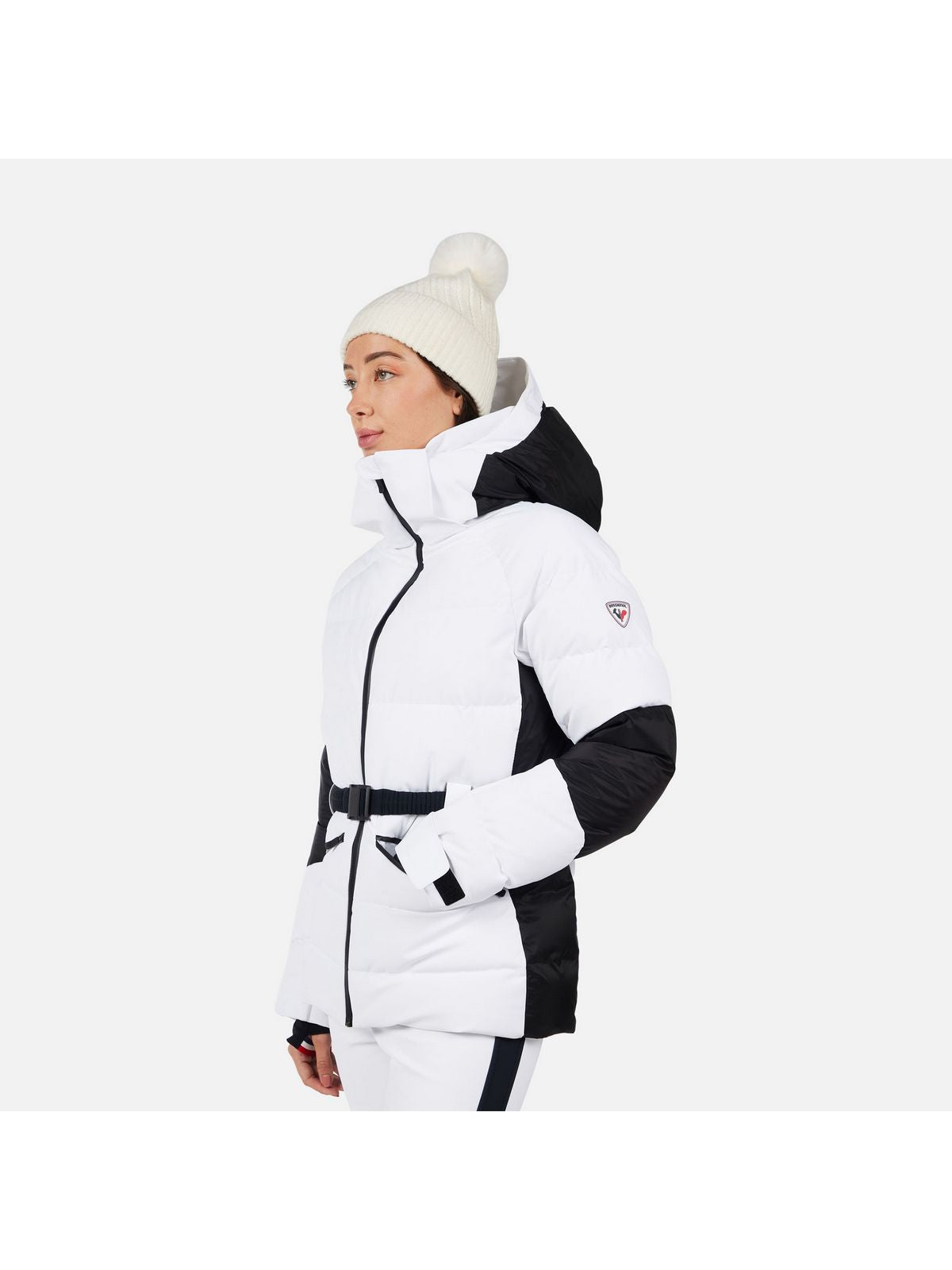 Kurtka narciarska damska ROSSIGNOL W CIASTEL DOWN MIX JKT biała