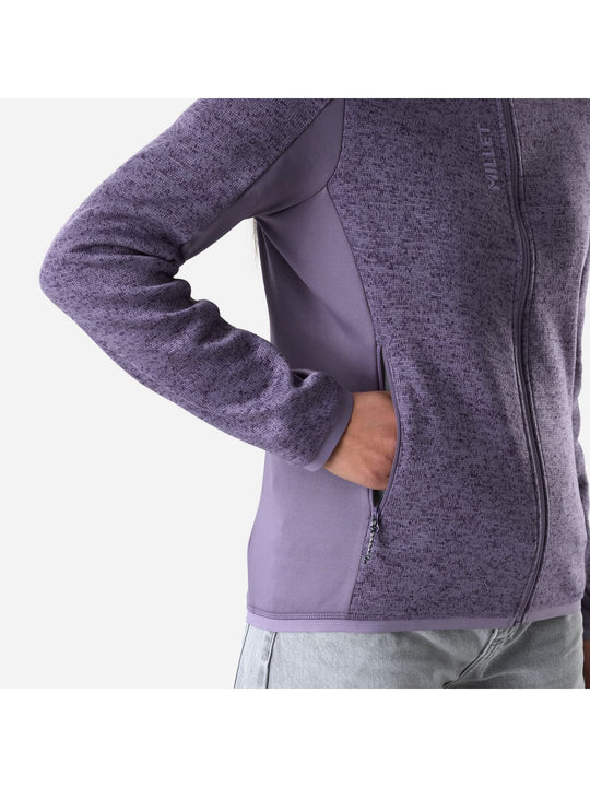 Bluza damska MILLET W Chamonix Knit Jkt W fioletowa
