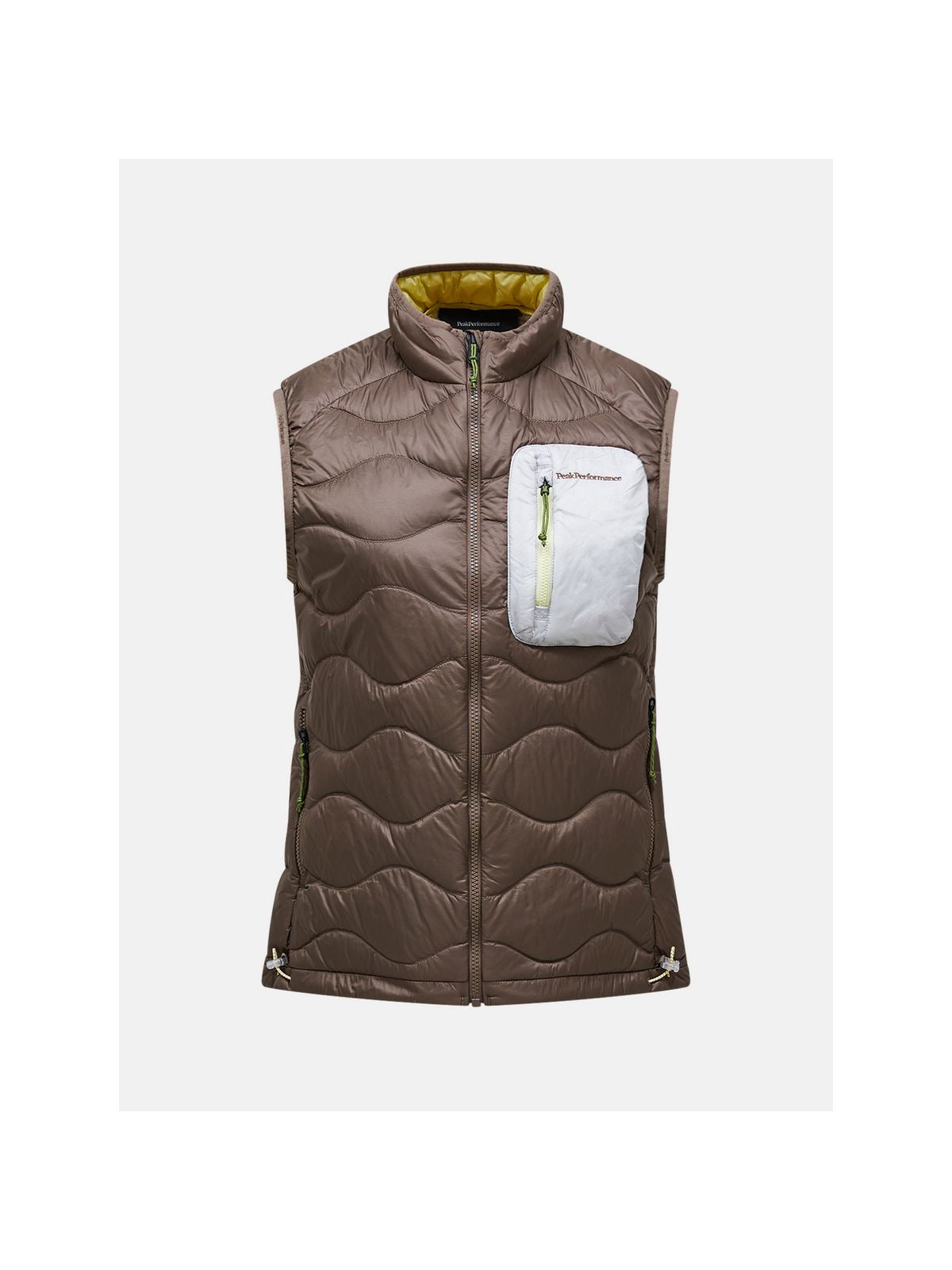 Kamizelka damska PEAK PERFORMANCE Helium Utility Down Vest brązowa