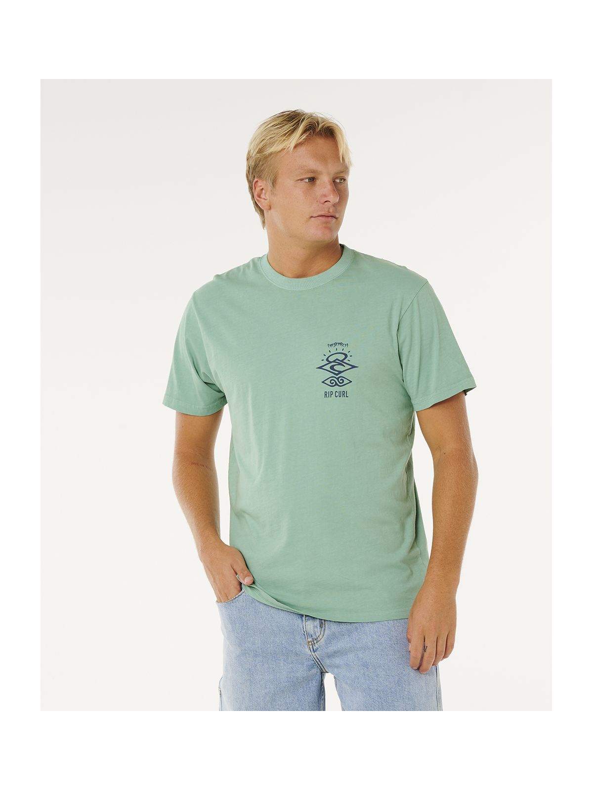 Koszulka męska RIP CURL Search Icon Tee zielona
