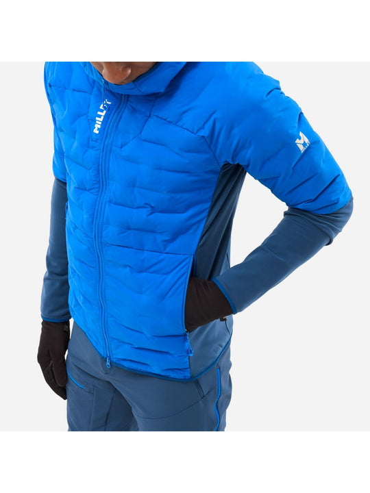 Kurtka narciarska męska MILLET M MHITE HYBRID HOODIE niebieska
