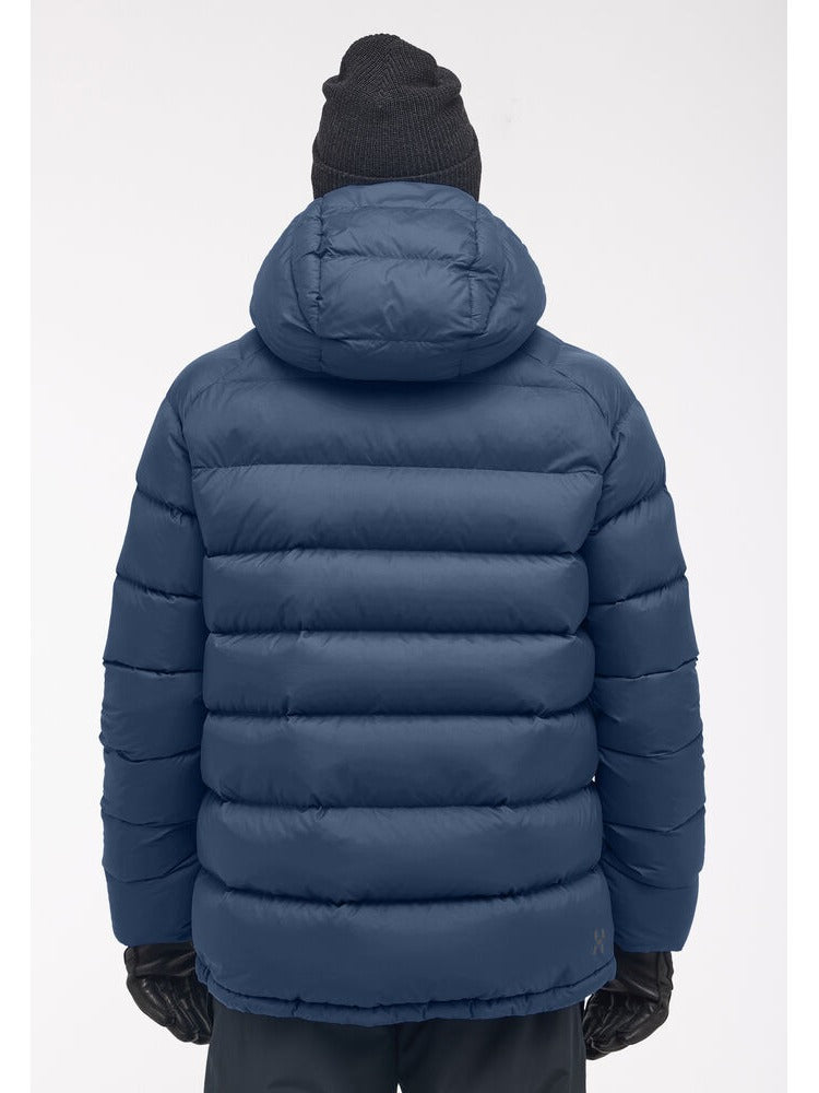 Kurtka puchowa z kapturem męska HAGLÖFS Rosson Down Hood Tarn Blue