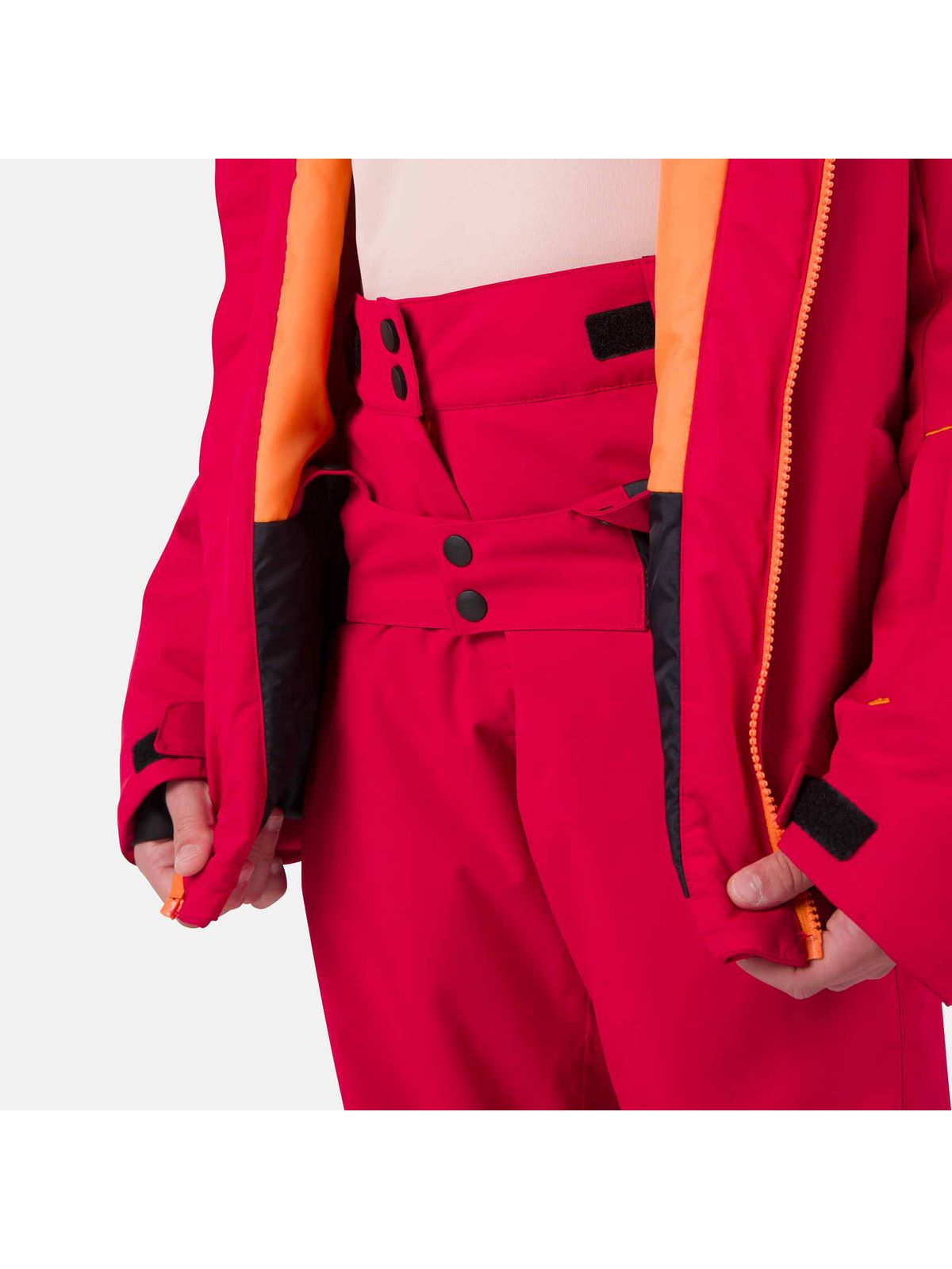 Kurtka narciarska dziecięca ROSSIGNOL Jr Strawpile Jkt czerwony