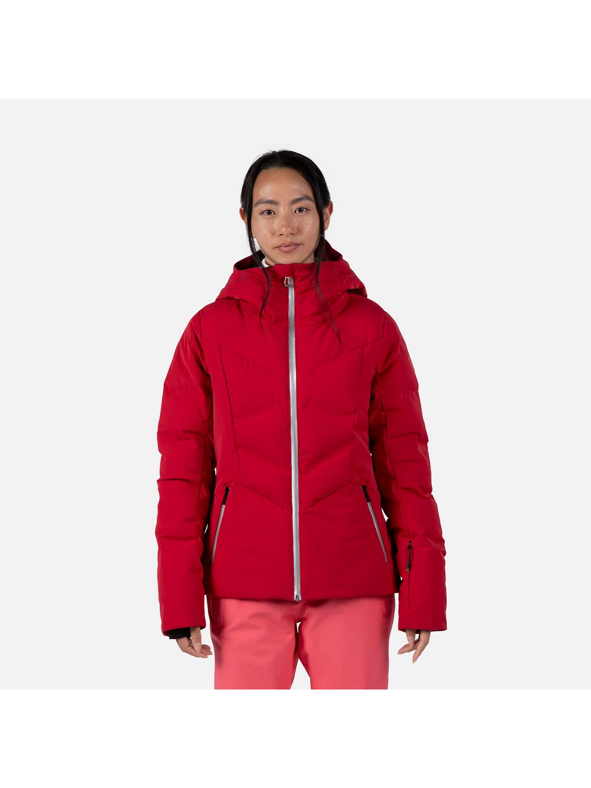 Kurtka ocieplona PrimaLoftem Rossignol W Blackside Puffy Jkt czerwony