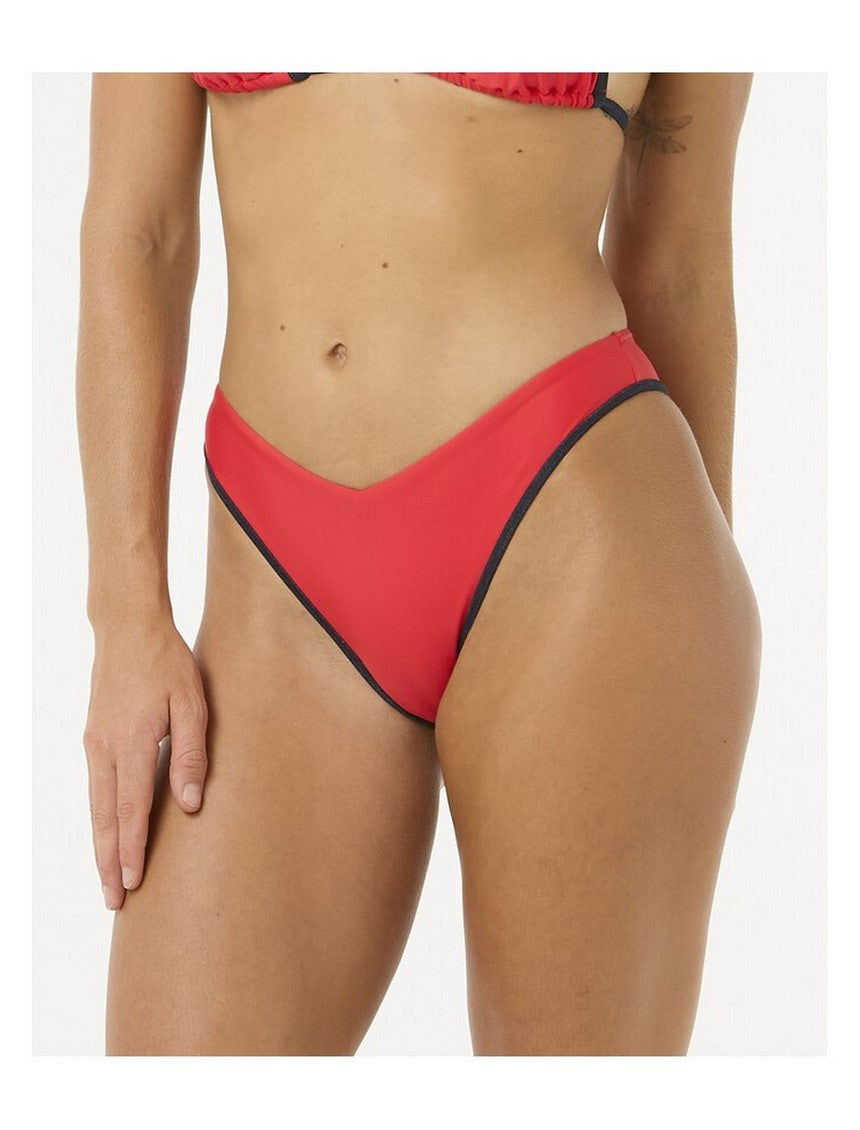 Majtki kąpielowe RIP CURL V 80 High Skimpy Leg czerwone
