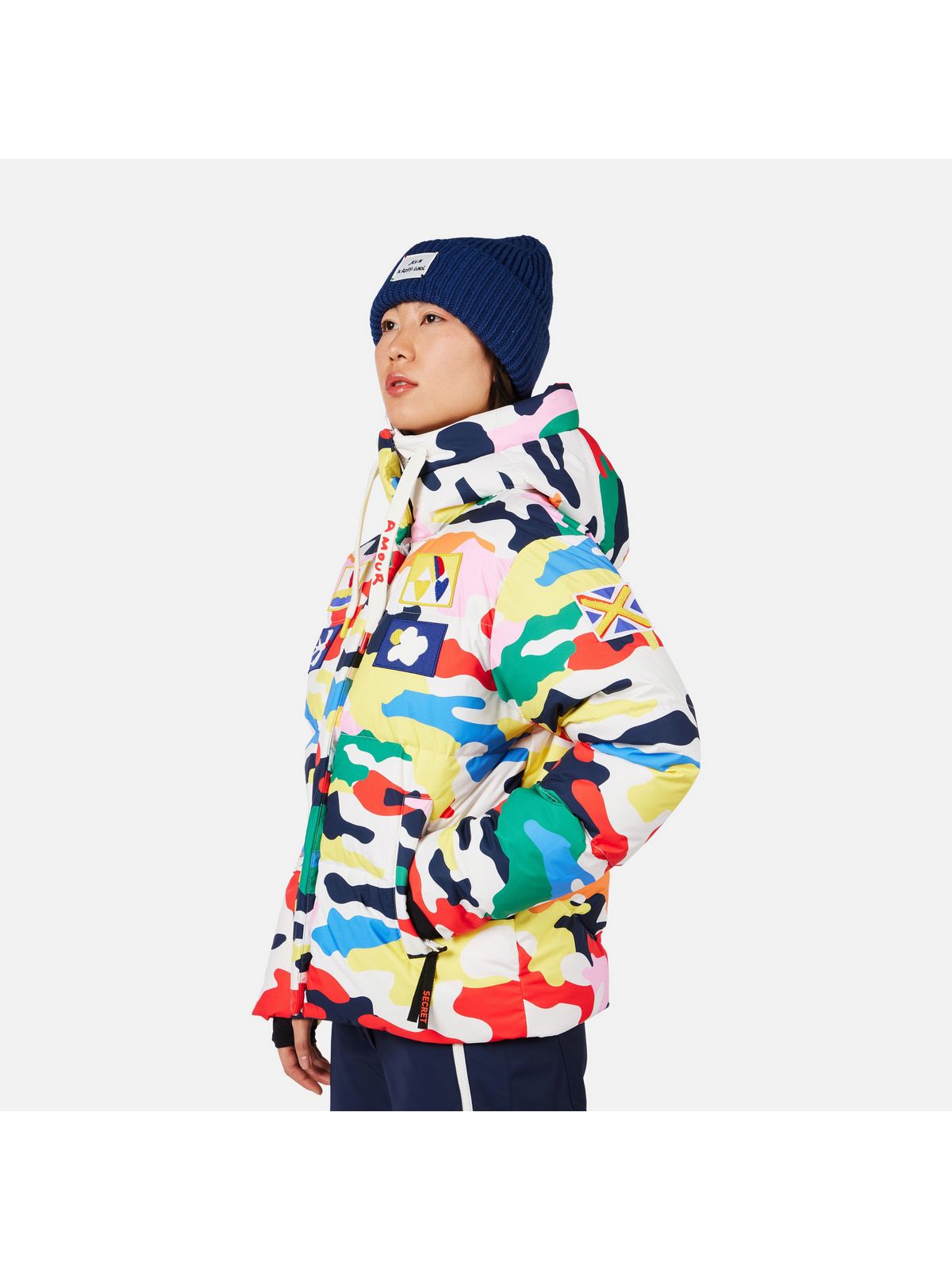 Kurtka narciarska damska ROSSIGNOL W JCC ALLSNOW DOWN JKT multikolor