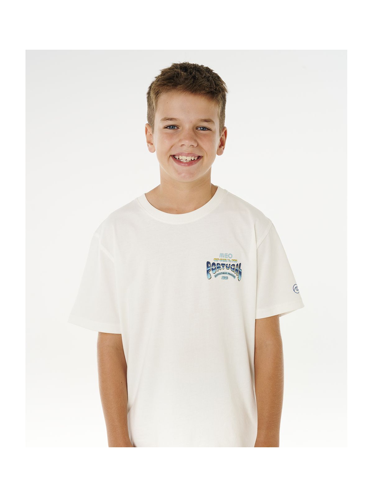 Koszulka juniorska RIP CURL RIP CURL Pro Peniche 26 Tee-Bo biała