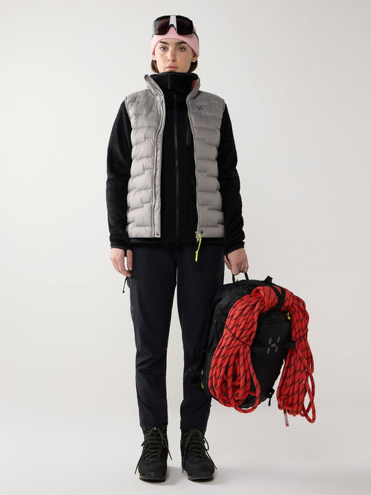 Kamizelka puchowa damska HAGLÖFS ROC Flash Down Vest Stone Brick
