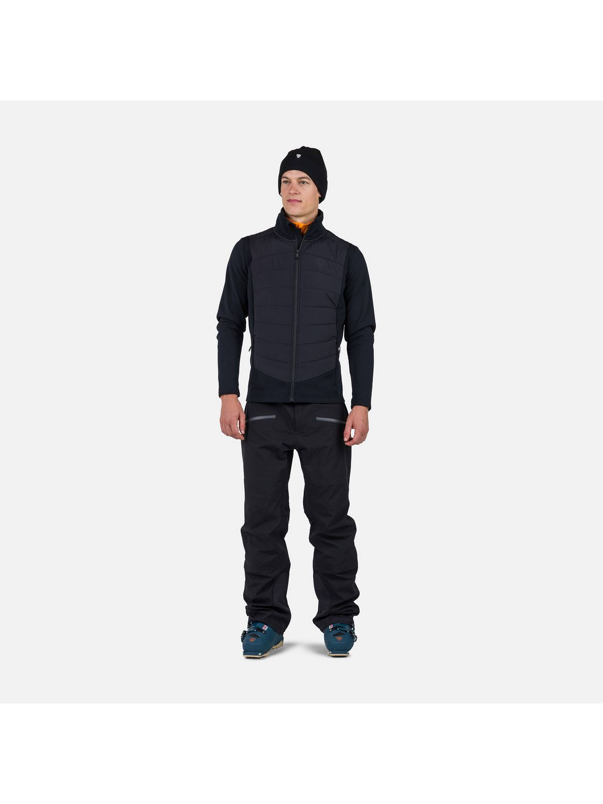 Bluza męska męska ROSSIGNOL Classique Hybrid Clim Fz czarny