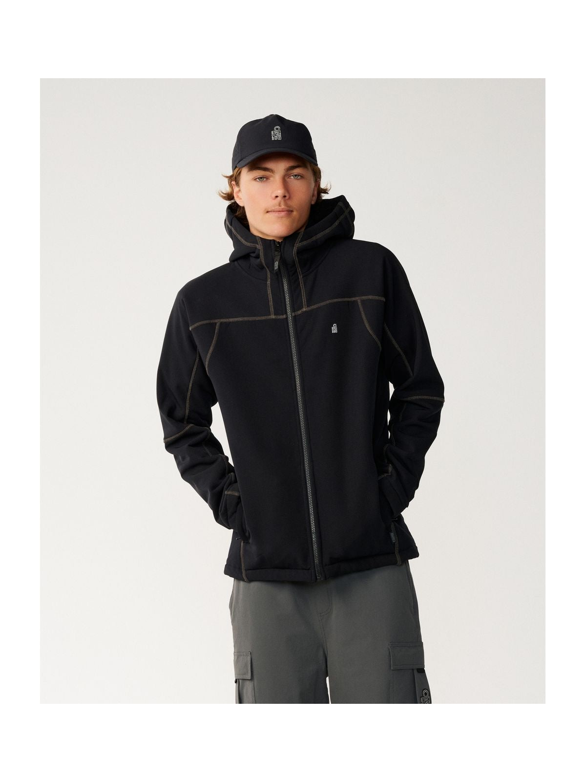 Polar męski RIP CURL S-Series Soft Tech Fleece czarny