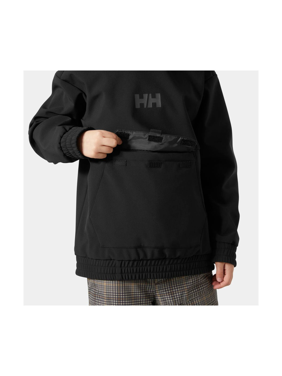 Bluza dziecięca HELLY HANSEN JR POWDER SOFTSHELL HOODIE czarna