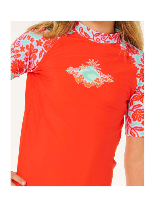 Kostium dziewczęcy RIP CURL Sunshine Squad 3P Set-Girl czerwony
