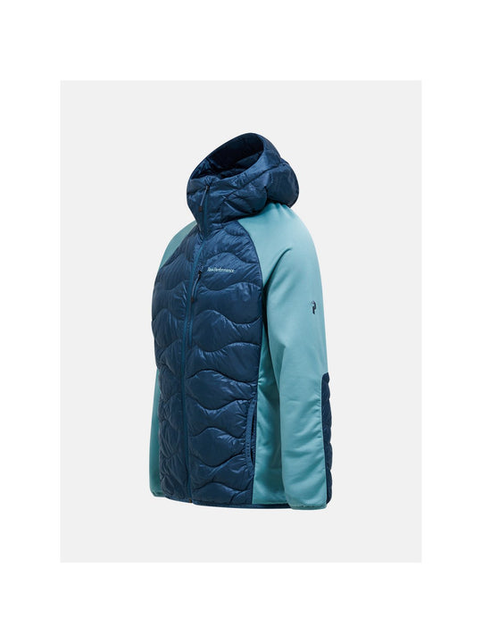 Kurtka PEAK PERFORMANCE Helium Down Hybrid Hood Men niebieski
