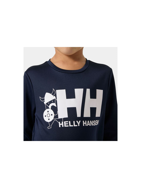 Koszulka dziecięca HELLY HANSEN K Hh Tech Graphic Ls Top granatowa
