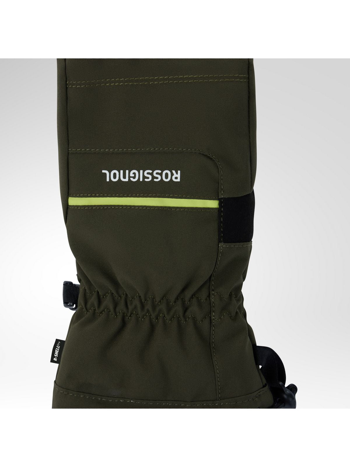 Rękawice narciarskie juniorskie ROSSIGNOL Jr Roc Mittens R-Shell Dry zielone