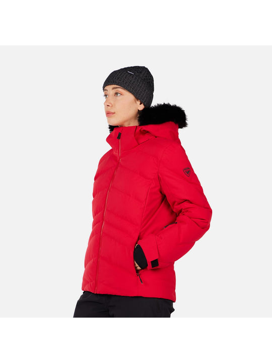 Kurtka narciarska damska ROSSIGNOL W STACI INSULATED JKT czerwona
