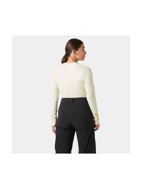 Bielizna termiczna damska HELLY HANSEN W LIFA MERINO MIDW GRA CREW biała
