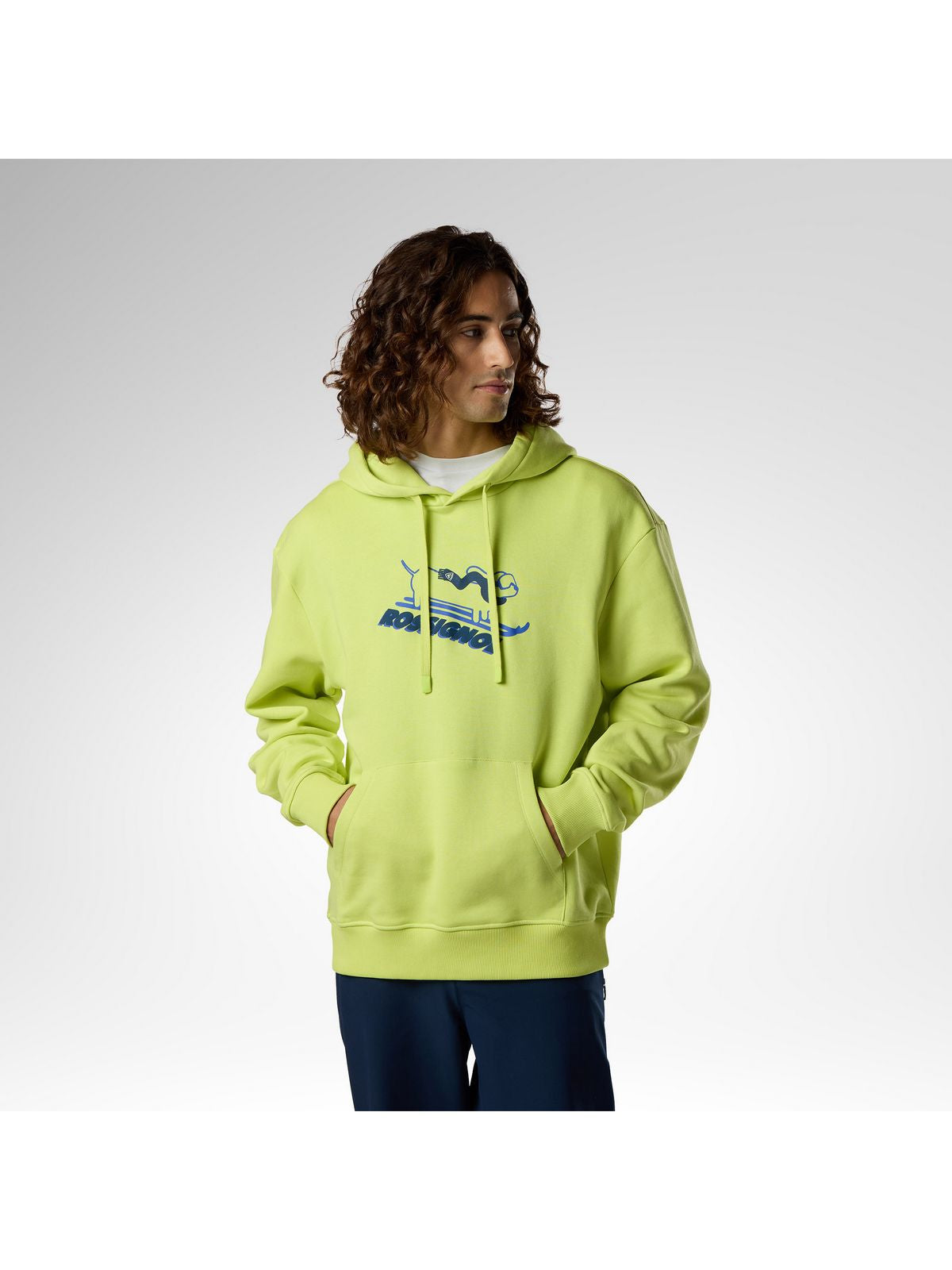 Bluza męska ROSSIGNOL M Waterfall Relax Hoodie żółta