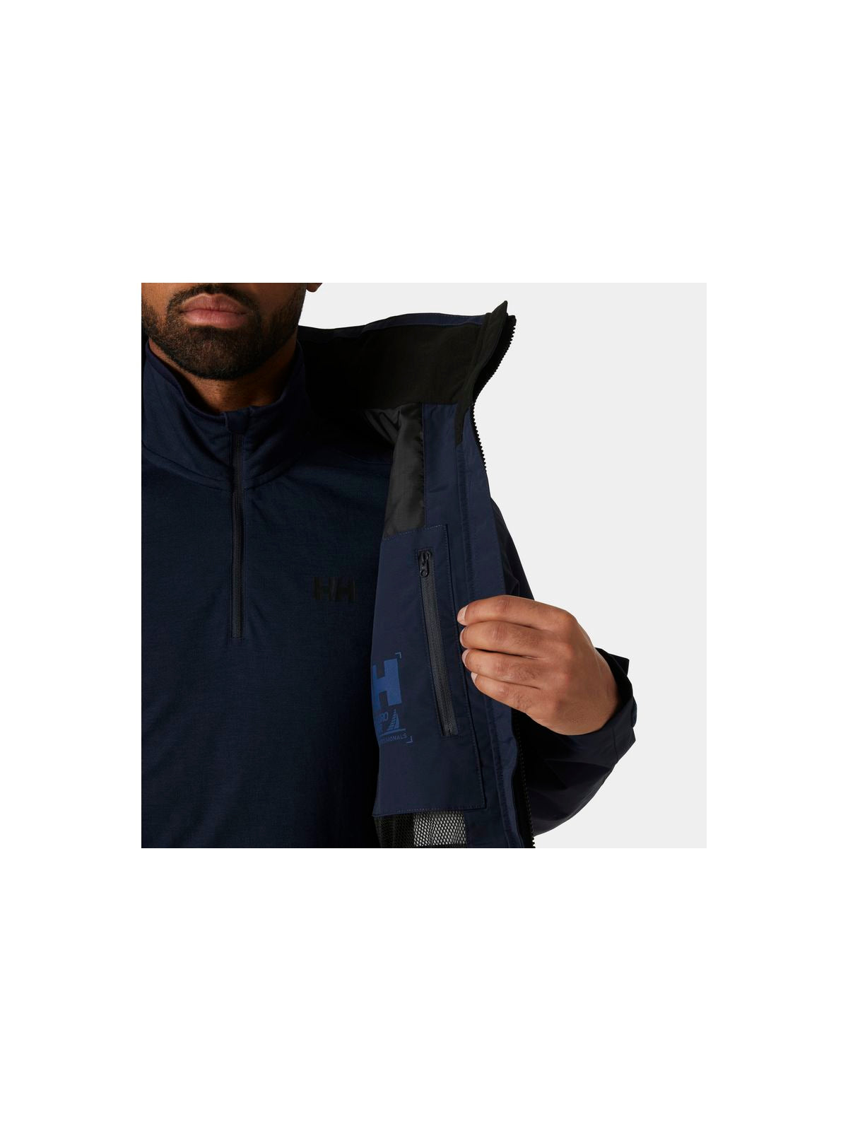 Kurtka wodoodporna męska HELLY HANSEN HP STORM RACING JACK granatowa - Adventure Sports