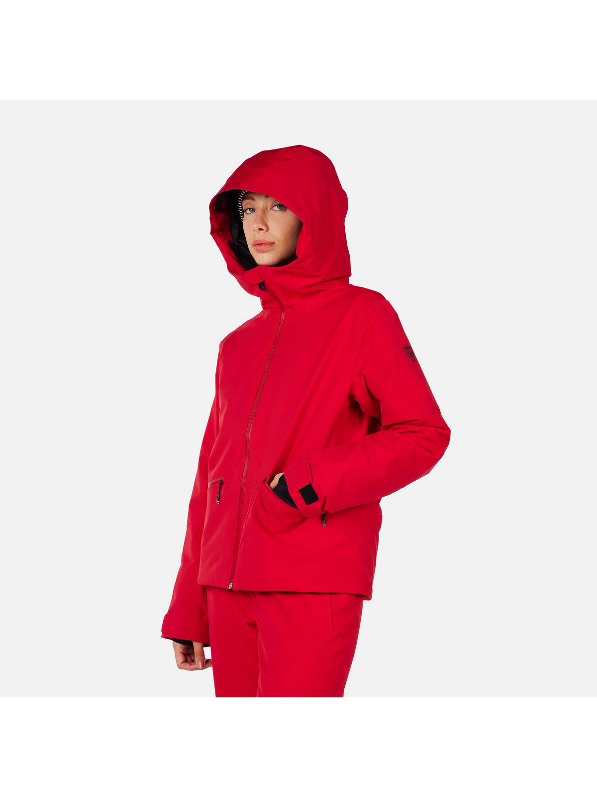 Kurtka narciarska damska ROSSIGNOL W ROCHRUN INSULATED JKT czerwona