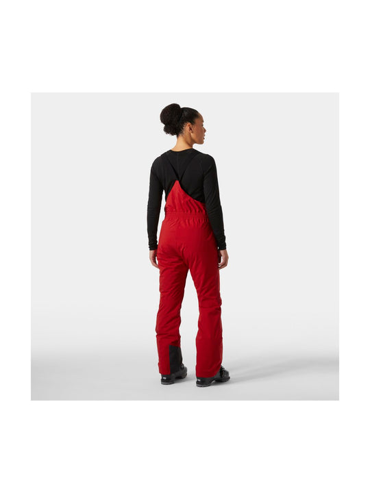 Spodnie narciarskie damskie HELLY HANSEN W LEGENDARY INSULATED BIB PANT czerwone
