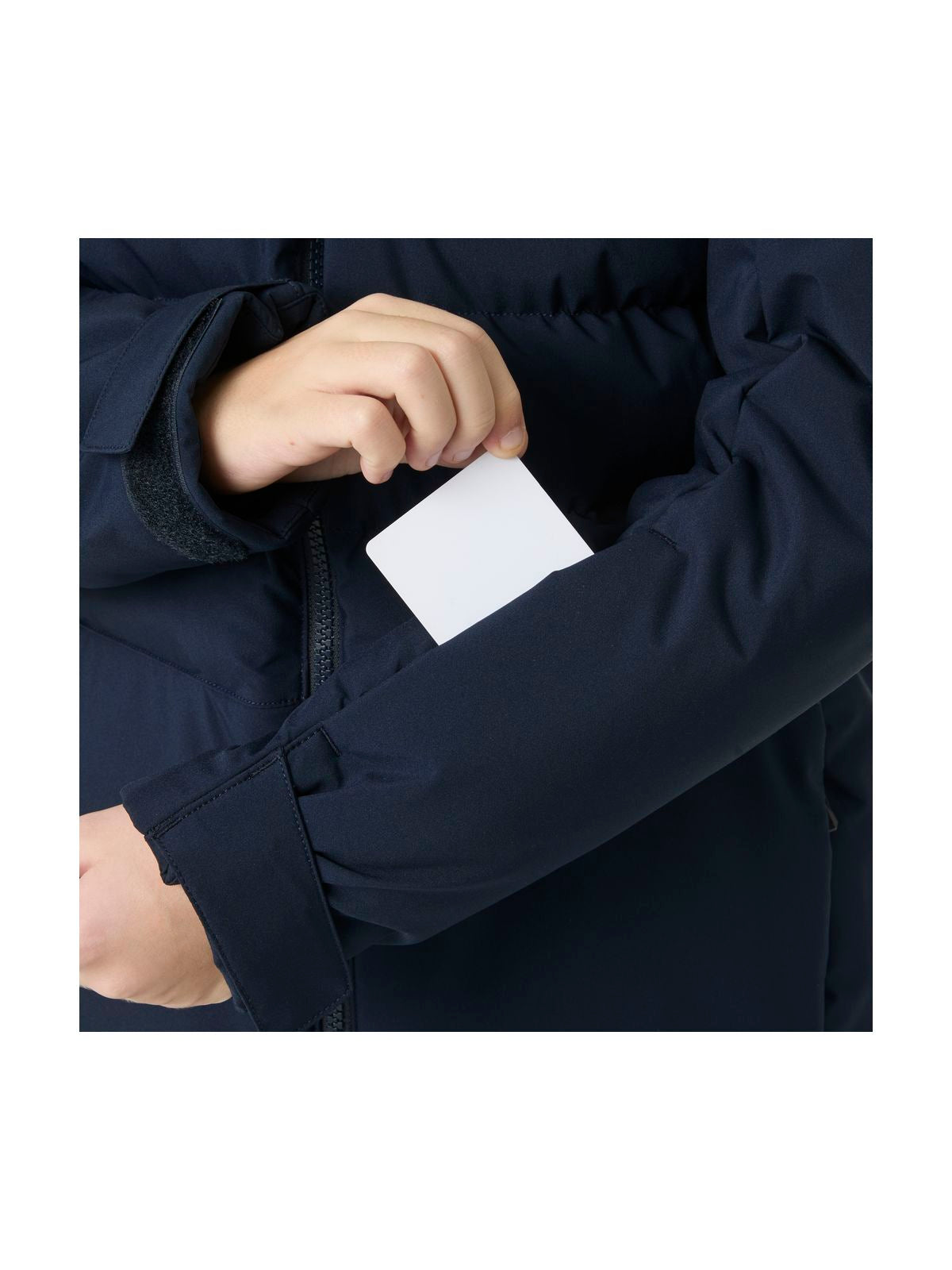 Kurtka narciarska dziecięca HELLY HANSEN JR CYCLONE JACKET granatowa