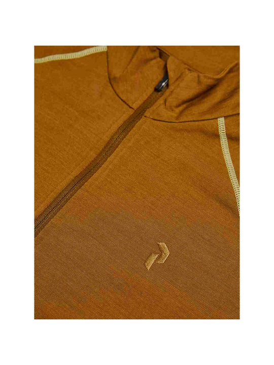 Koszulka Termiczna PEAK PERFORMANCE Magic Half Zip Wool-blend Baselayer Women brązowy
