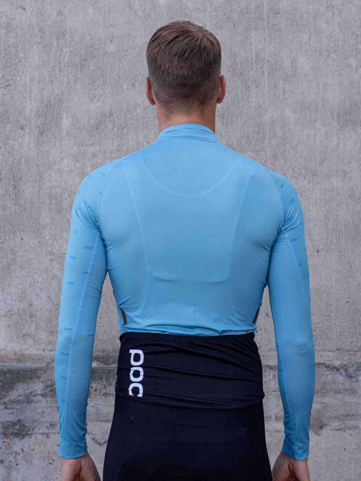 Koszulka rowerowa POC M’S ESSENTIAL ROAD LS - niebieski - Adventure Sports