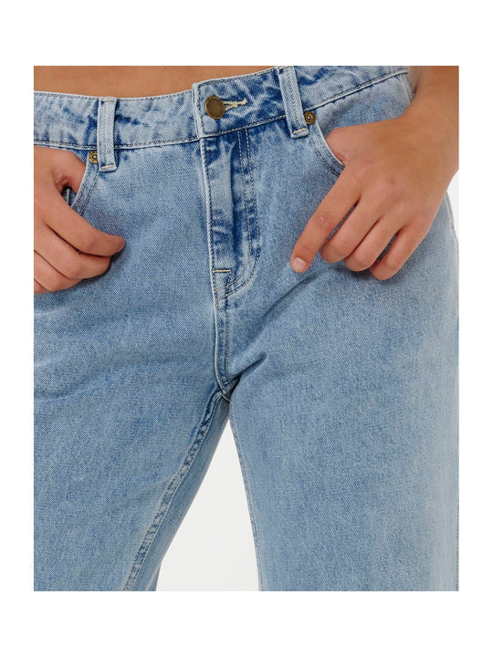 Spodnie RIP CURL AGGIE RELAXED JEANS niebieskie
