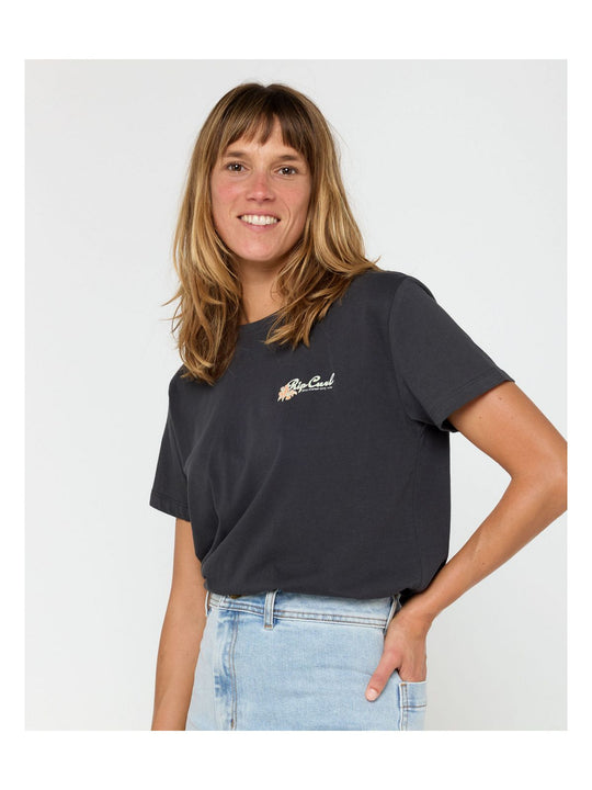 Koszulka RIP CURL WAIKIKI STANDARD TEE czarna
