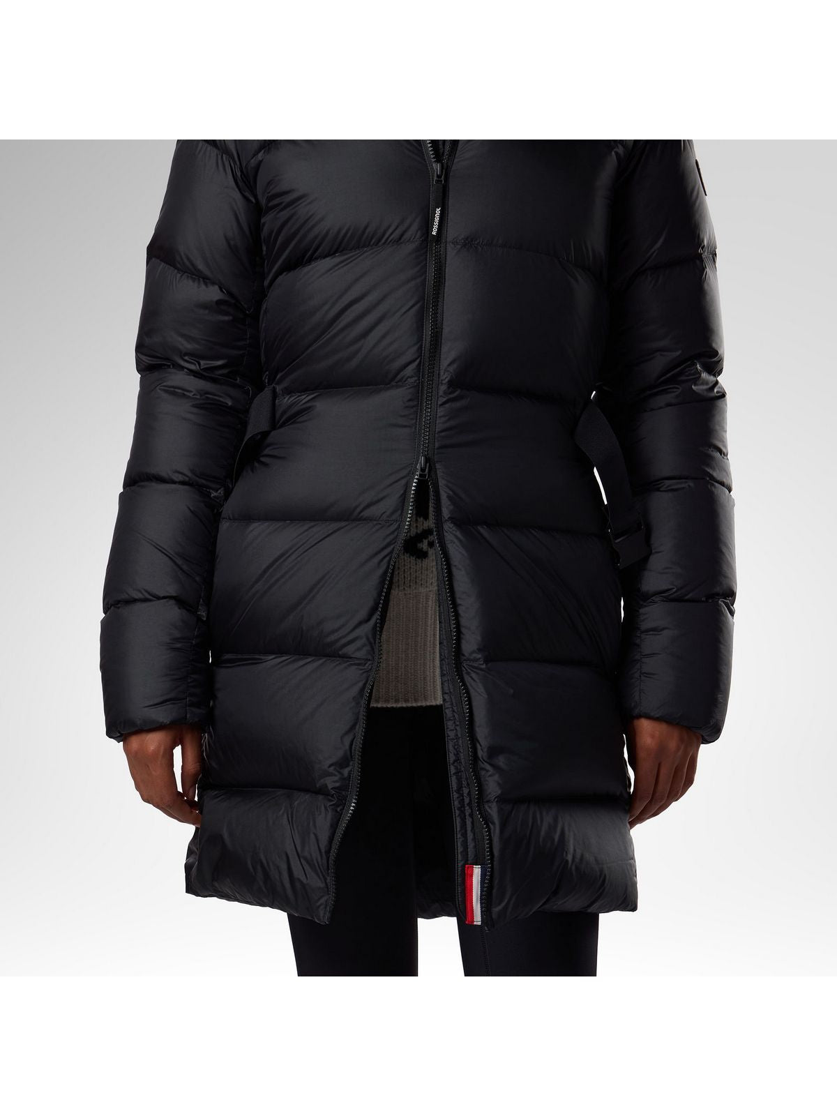Parka damska ROSSIGNOL W Abel Belted Down Parka czarna